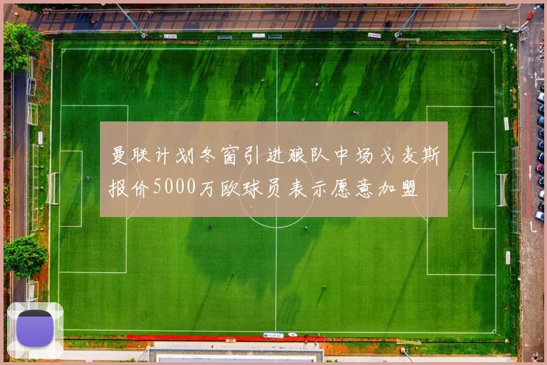 曼联计划冬窗引进狼队中场戈麦斯报价5000万欧球员表示愿意加盟